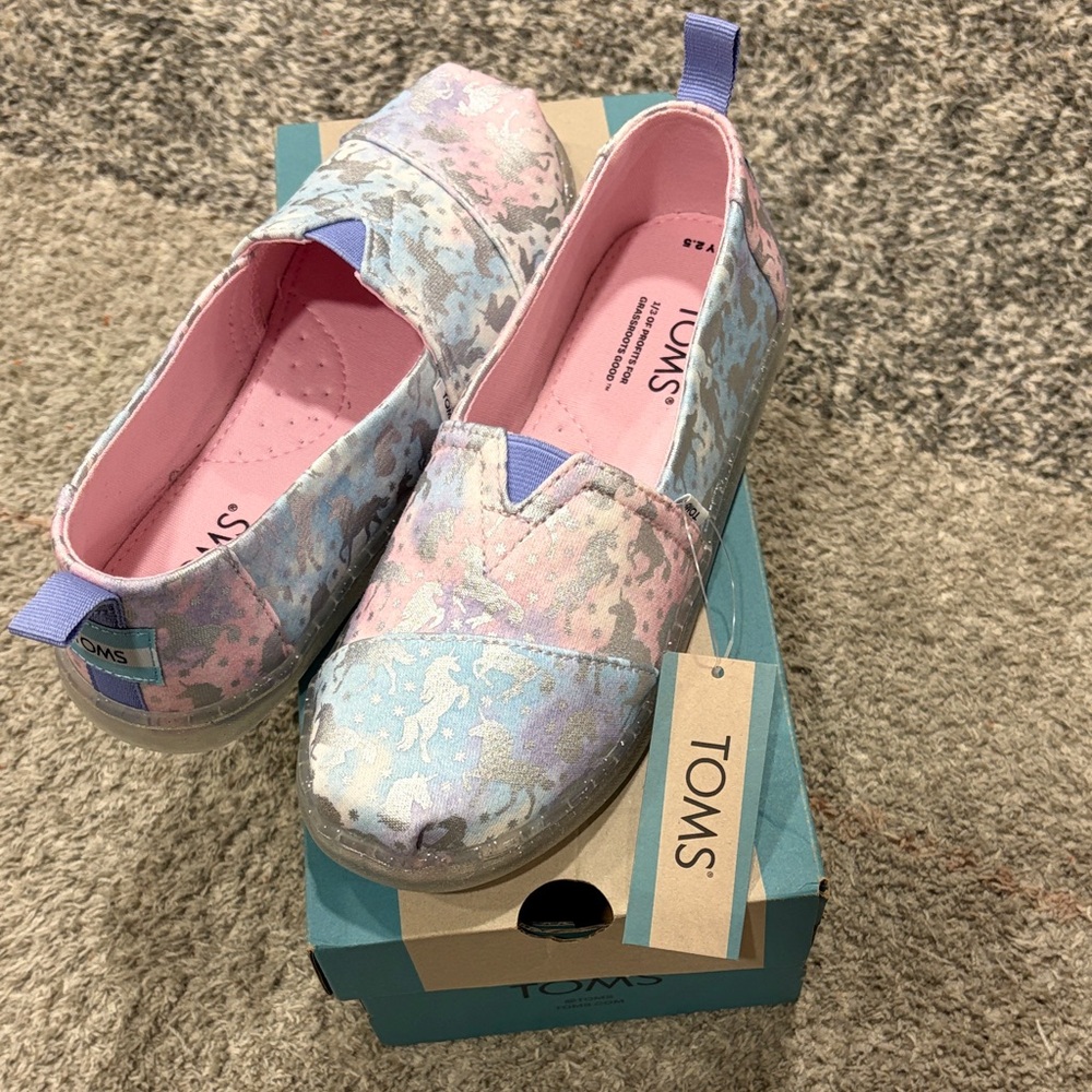 TOMS Multicolor Pastel Slip-Ons